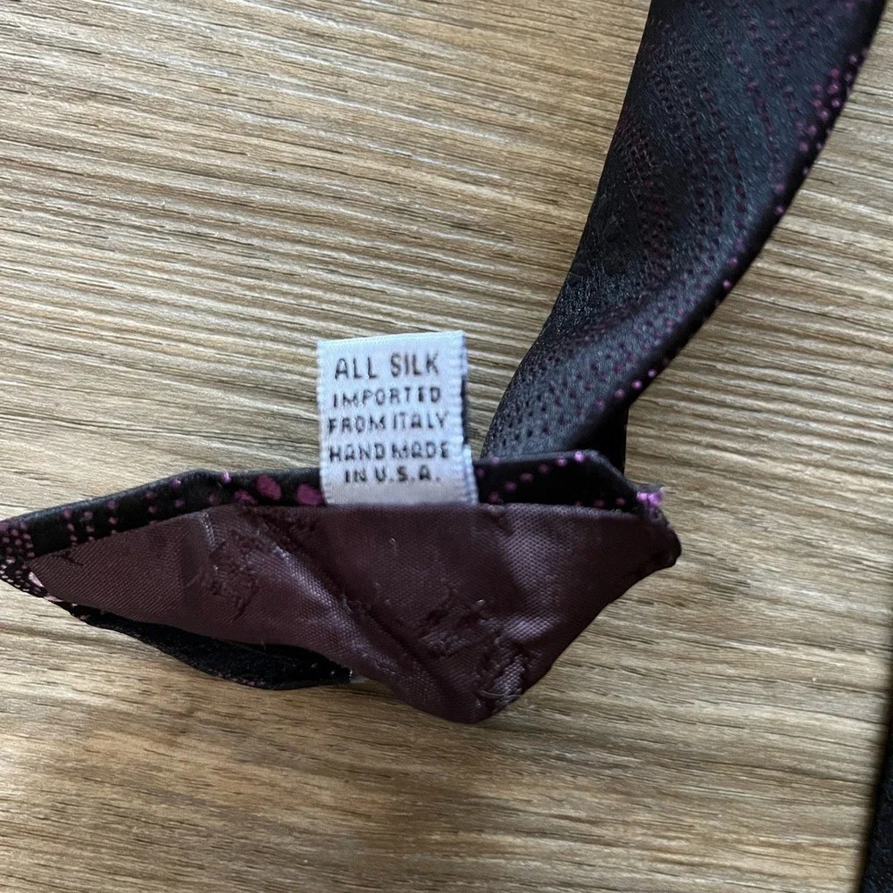 XMI Platinum Men's Patterned Silk‎ Tie